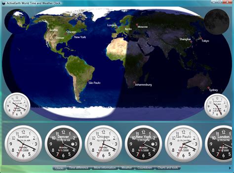 real time world clock